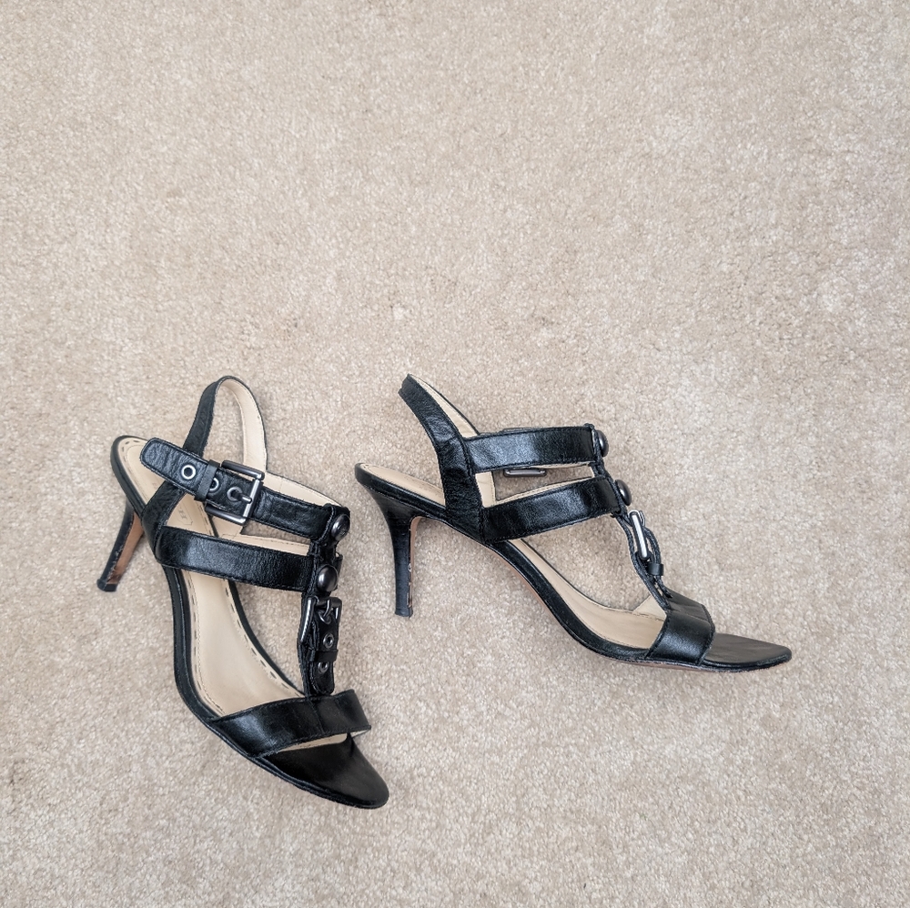 Coach Black Robin Formal Strappy  Sandals size 8